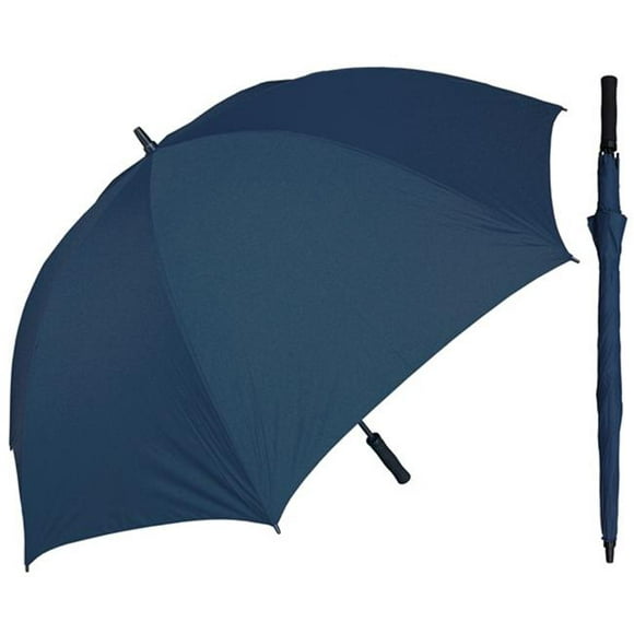 RainStoppers W028N 68 in. Manual Open Huge navy Golf Umbrella with Foam Handle&#44; 3 Piece