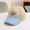 thumbnail image 2 of Toddler Baseball Cap Letter Embroidery Toddler Sun Hat Breathable Cycling Toddler Caps Boys Age 2-8 Years Kids Clothes, 2 of 5