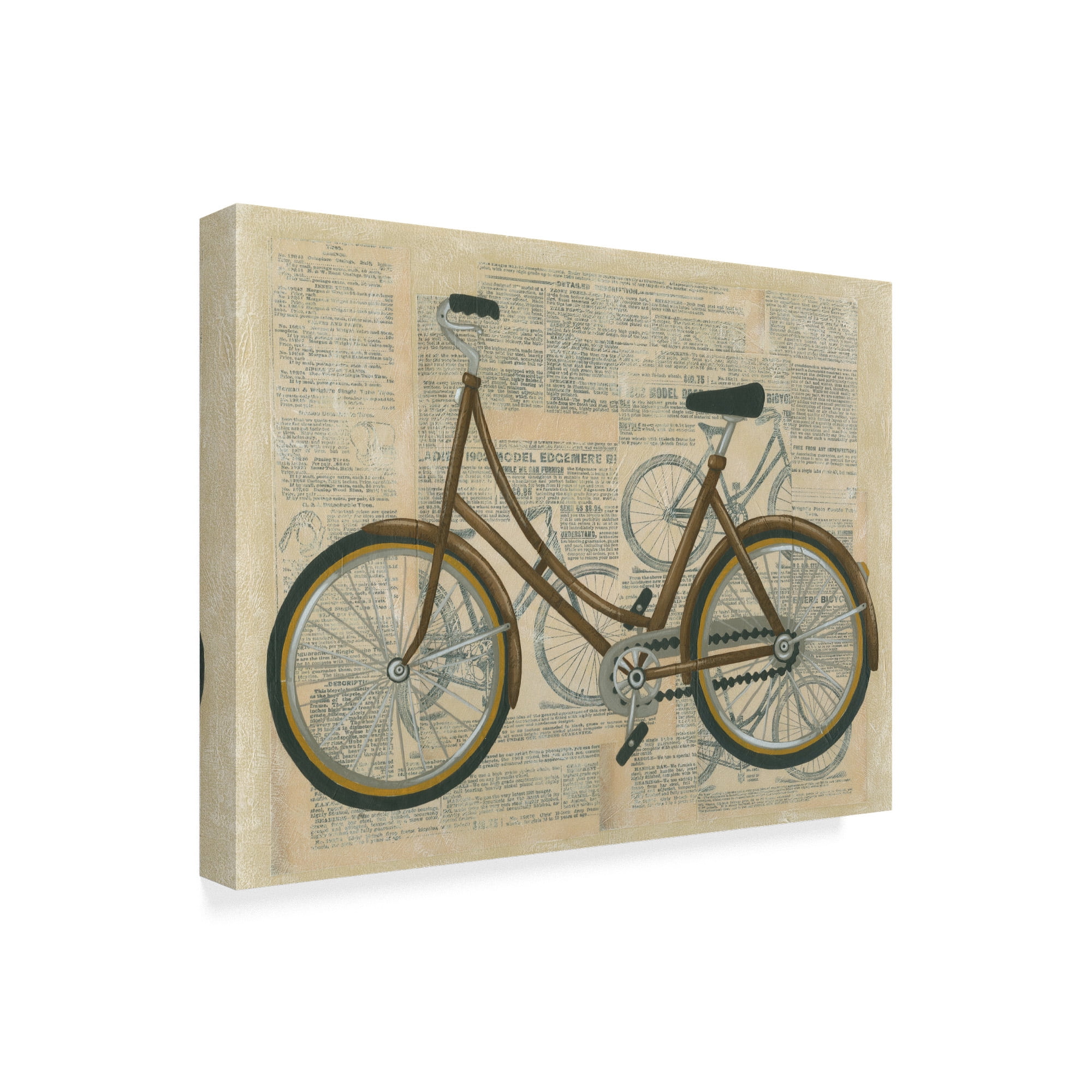 Trademark Fine Art 'Tour by Bicycle II' Canvas Art by Chariklia Zarris