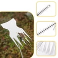 thumbnail image 5 of Twfbrm Weed Puller Tool, 5-Teeth Stainless Steel Gardening Hand Weeder Tool, Portable Dual-Purpose Uprooting Weeding Tool Effective Weed Remover Tools for Garden Backyard Farm Planting & Weeding, 5 of 9