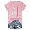 thumbnail image 1 of Hauts d'Été pour Femmes, 2024 Blouses Décontractées Chic pour l'Entraînement T-Shirts T-Shirts de Baseball pour Femmes à Imprimé Col Rond Multicolore Multi Tailles Été Manches Courtes Rose, 1 of 3