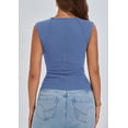 thumbnail image 2 of Musculosa PRETTYGARDEN de Canalé Ajustada Celeste XXL, 2 of 8