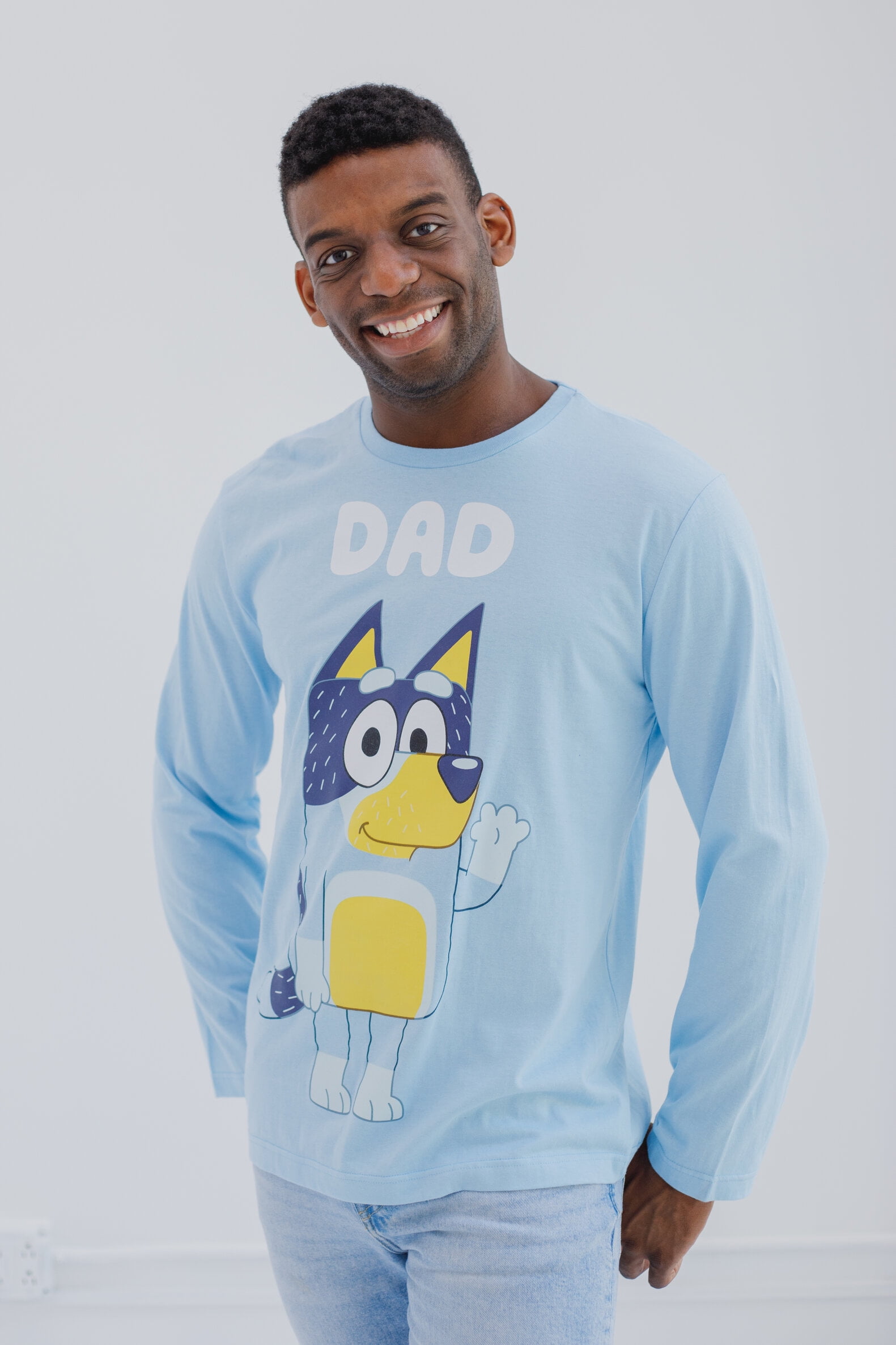 Bluey Dad T Shirt Sweatshirt Hoodie Long Sleeve Bluey Shirts For Adults  Dads Bluey Rad Dad Shirt Bluey Family Costume Its Not A Dad Bod Its A  Father