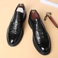 thumbnail image 2 of Men's Breathable Leather Brogue Carved Casual Fashion Shoes, 2 of 5