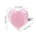 thumbnail image 1 of TEHAUX Car Aromatherapy Diffuser Ornament Heart Shaped Dark Pink 1Pcs, 1 of 6