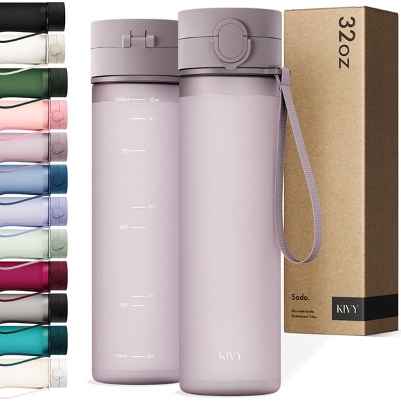 Botella de agua KIVY Slim 950 ml a prueba de fugas y liviana