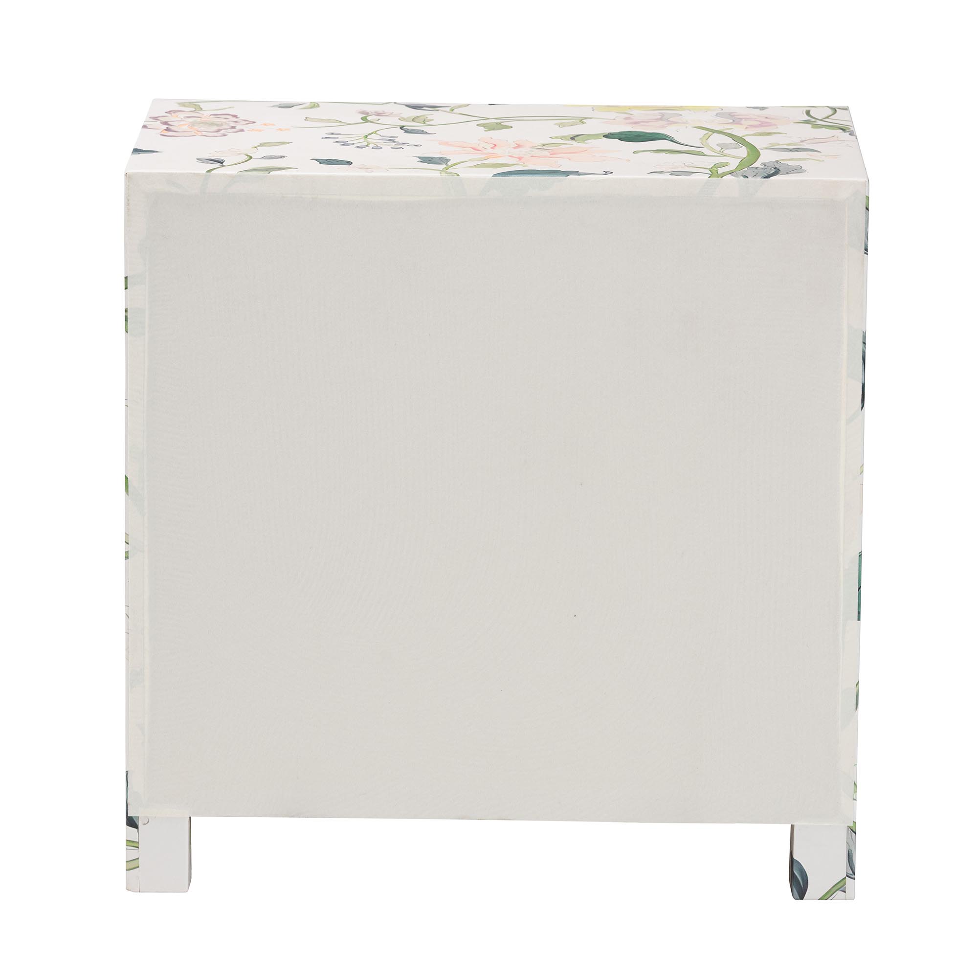 Baxton Studio Connery Modern End Table, 3-Drawer, Multicolor