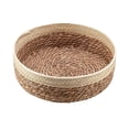 thumbnail image 1 of Cestas de almacenamiento pequeñas portátiles Organizador decorativo Cesto de vandería Snacks Juguetes Bolsa de almacenamiento Marrón M Sunnimix Cesta de artículos diversos, 1 of 7