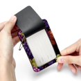 thumbnail image 7 of Luggage Tag, Travel Tags, Handbag Tag - Square PU Leather 2 Pack with Privacy Cover and Stainless Steel Ring - Suitable for Travel, Backpack, Handbag [Amazon Approved] Grape, 7 of 7