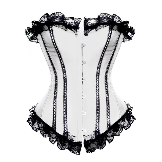 Women's Lace Patchwork Embroidery Solid Color Gothic Court Party Outside To Wear Corset