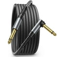thumbnail image 1 of Audio Guitar Cable Right Angle to Straight 10ft 6.5mm, 1 of 7