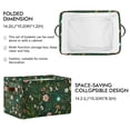 thumbnail image 2 of Yayeee Canvas Storage Basket with Handles for Shelves Fabric Bins Closet Organizer, Green Forest Pattern, 2 of 8