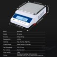 thumbnail image 4 of Balanza electrónica digital RUISHAN de 2000 g x 0,01 g, 4 of 9