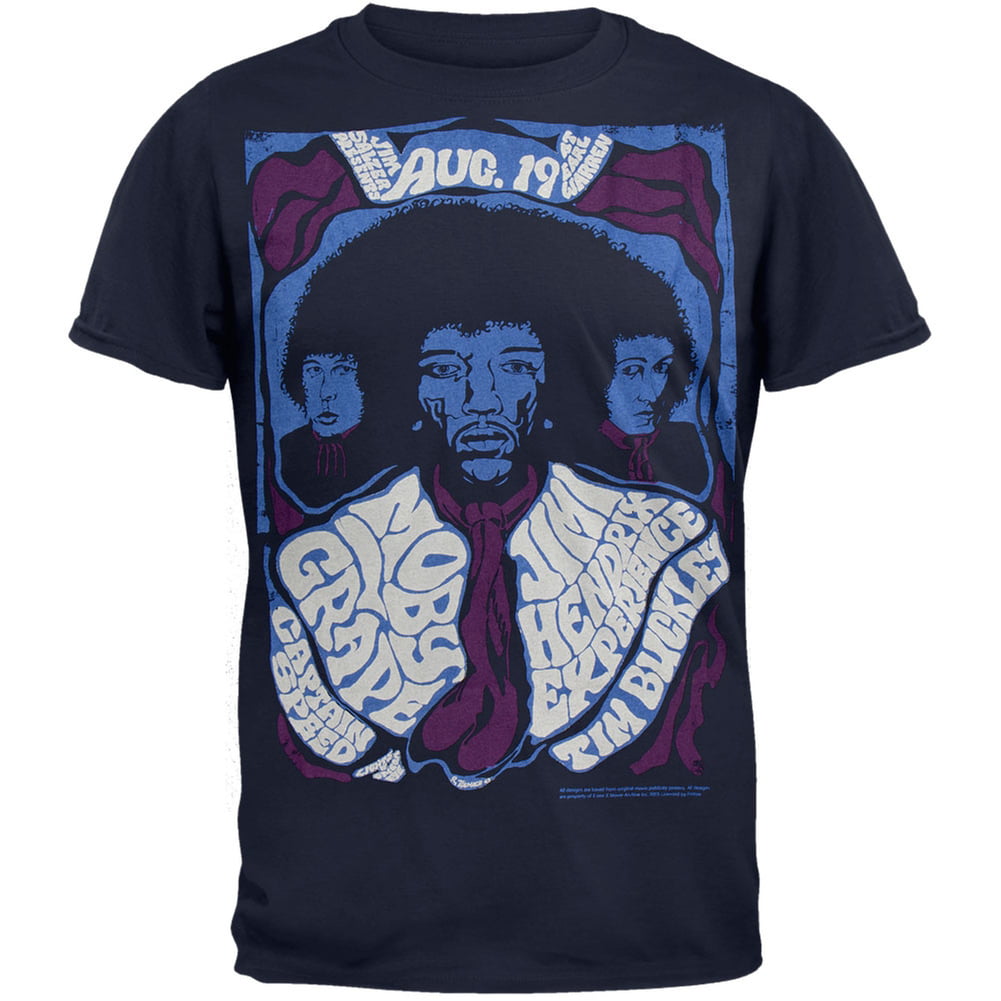Jimi Hendrix - Jimi Hendrix - Concert Flyer T-Shirt - Walmart.com ...
