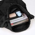 thumbnail image 4 of Luckky Solid Color Foldable Drawstring Backpack,Large Capacity Woven Fabric Cinch Sack with Adjustable Shoulder Straps,Lightweight Portable Gym Bag for Outdoor Travel Daily Use, 4 of 6