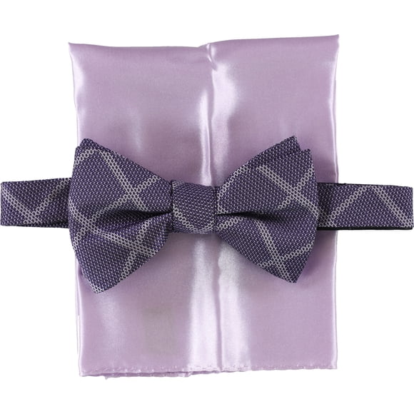 Pajarita preatada Alfani de 2 piezas para hombre Morado Talla única