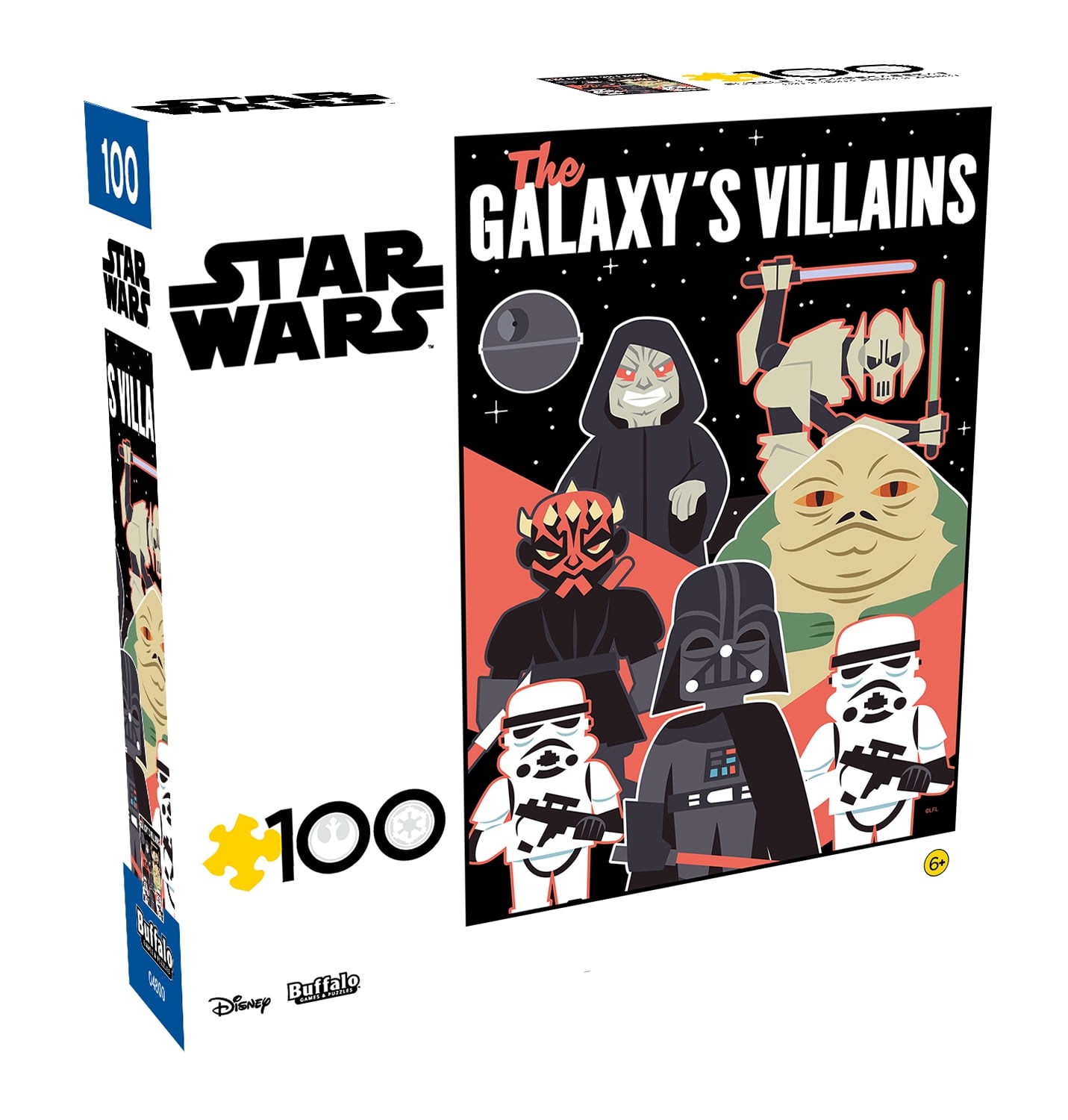 Buffalo Games Star Wars - The Galaxy's Villians 100-Piece Interlocking Jigsaw Puzzle for Children Ages 6 and Up