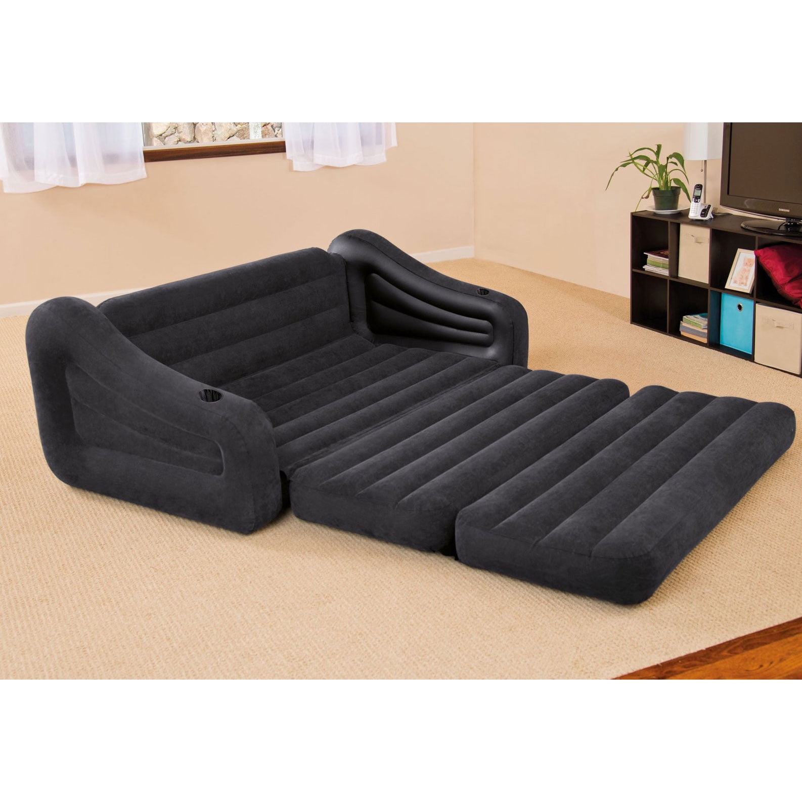 Intex 68566ep inflatable pull out sofa