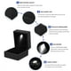 thumbnail image 1 of Caja de Anillo de luz LED, Anillo de luz Iluminado de Moda Caja de exhibición de joyería Regalo para propuesta, Compromiso, Boda, Regalo, Anillos de Promesa(Negro) Ecomeon  no, 1 of 5
