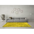 thumbnail image 3 of Ahgly Company Indoor Rectangle Abstract Yellow Modern Area Rugs, 7' x 9', 3 of 4