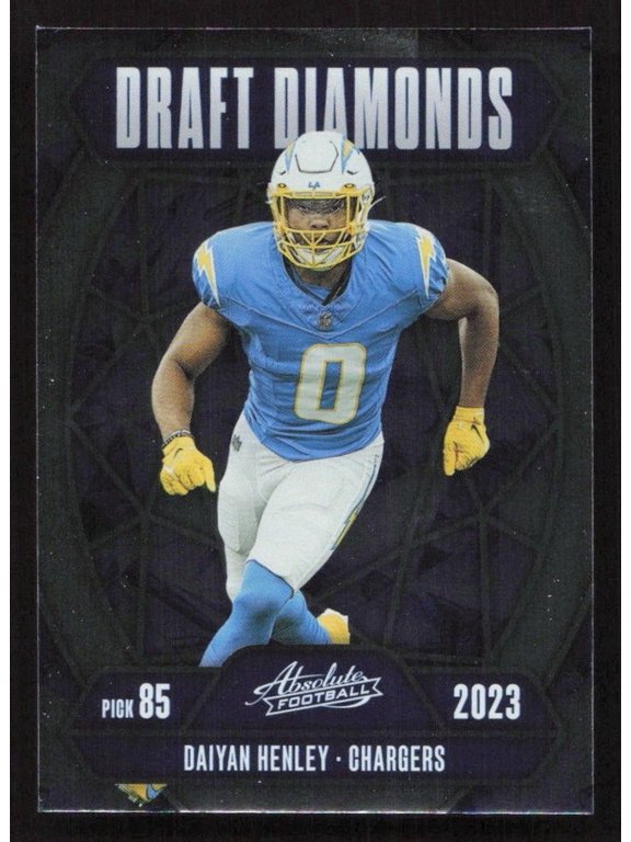 Collectible 2025 Panini Absolute Daiyan Henley Draft Diamonds #DD-DHY Football Card Los Angeles Chargers NFL FOOTBALL Trading Card