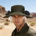 thumbnail image 5 of Sulaicai Hat with Fans Solar Power, Wide Brim Sun Hat for Men Women, Summer Essentials for Outdoor Fishing Camping Hiking Beach, 5 of 7