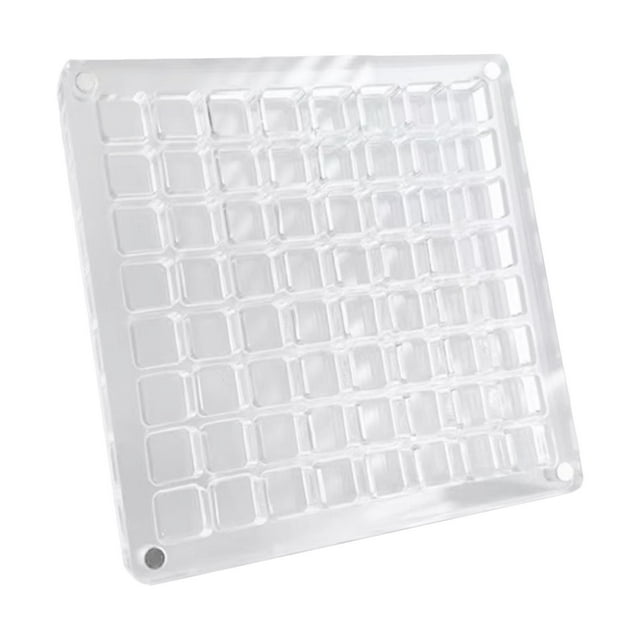 Caja de almacenamiento de diamantes de imitación para uñas, organizador transparente para decoración de uñas, pequeñas manualidades, piedras 64 rejillas