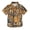 Tiger Head, variant on Dailycode Small Short Sleeve Button Down Shirts Shark with Hat and Sunglasses Casual Shirt 3-10 Years