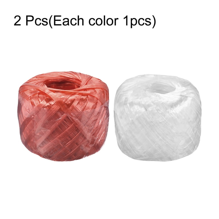 Uxcell Polyester Nylon Plastic Rope Twine Bundled for Packing ,350m Red,White 2 Pack, Women's, Size: 350m/1148ft