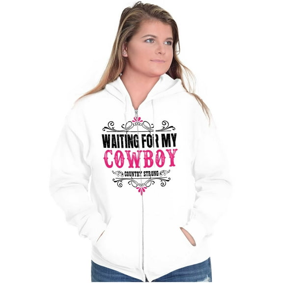 Cowgirls Dont Cry Pretty Southern Zip Hoodie Sweatshirt Women Brisco Brands S