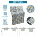 thumbnail image 7 of Hokiten Table Runners 60 Inches Long Dress Scarves, Lemon Leaf Farmhouse Kitchen/Dining Table Runner, Small Coffee Tablerunners, Yellow Fruit Blue Botanical Plant Summer 13x60 Inch, 7 of 7