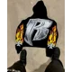 thumbnail image 3 of Sudadera con capucha y cremallera estilo hip hop rock de estilo europeo y americano de 2024 para mujer, chaqueta holgada informal Y2k, sudadera retro de gran tamaño para hombre, 3 of 5