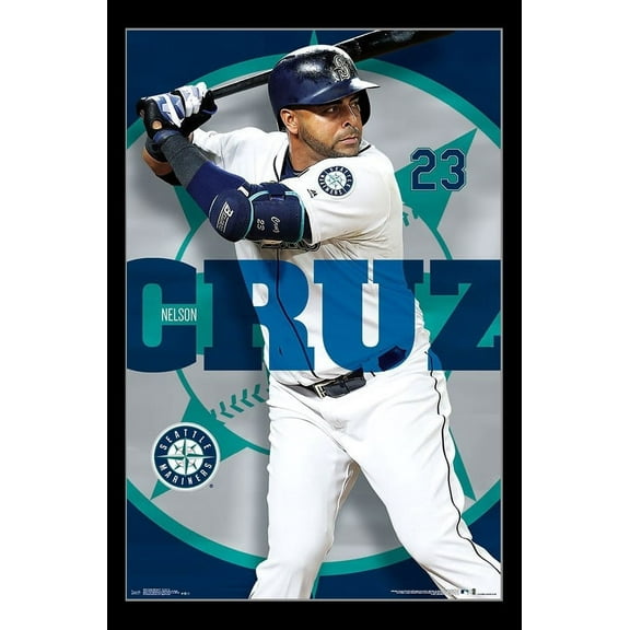 Seattle Mariners��_ - Nelson Cruz Laminated Poster Print (22 x 34)