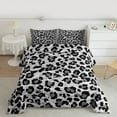 thumbnail image 2 of Homewish Teens Leopard Cheetah Print 3-Piece Full Size Comforter Sets,Abstract Geometric Stripes Bedding Comforter Set,Animal Print Lightweight Bedding Sets,Luxury Bedroom Decor,Reversible, 2 of 8