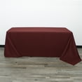 thumbnail image 2 of Your Chair Covers - Burgundy Rectangular Polyester Tablecloth (90x132 In.) - Durable, 2 of 5