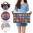 thumbnail image 5 of Yayeee Foldable Storage Basket for Shelves with Handles Waterproof Cloth Bins, Colorful Checkered Daisy, 5 of 7