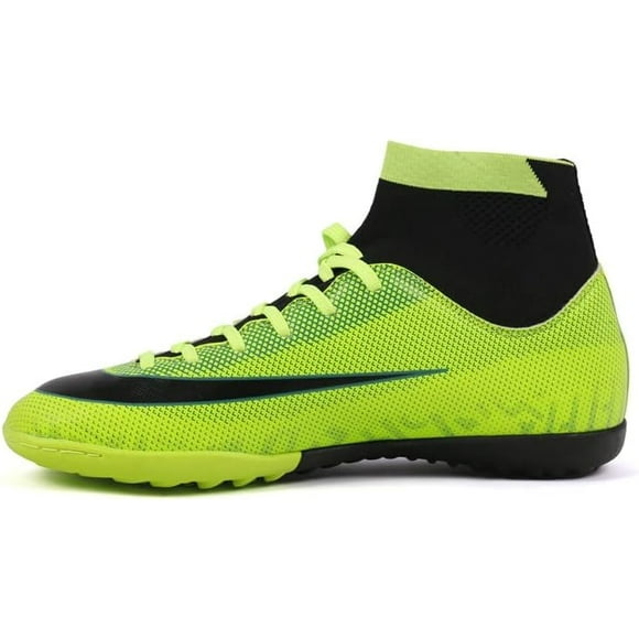GFDYREE Men's Soccer Boots Turf Hightop TF Football Shoes Professional Outdoor Indoor Sports Sneaker