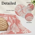 thumbnail image 3 of Coral Pink Starfish Coastal Body Pillow Cover 20 x 60 Inch Decorative Pillow Cover Shell Summer Beach Nautical Lumbar Pillowcase Seasonal Rectangle Cushion Case for Couch Sofa Bed Living Room, 3 of 9