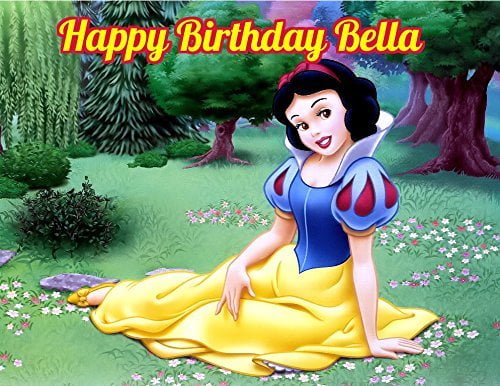 Snow White Princess Edible Image Photo Cake Topper Sheet Personalized  Custom Customized Birthday Party - 1/4 Sheet - 79605 