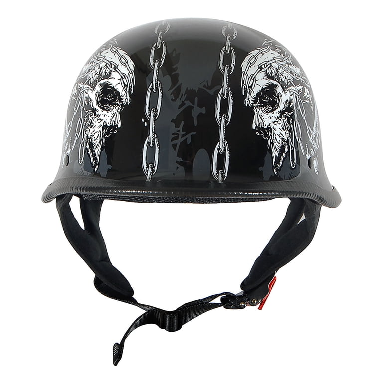 german skull motorcycle helmet 1Storm Novelty Half Face Open Style DOT Approved: HKY602 Chain : Automotive Lightweight Helmet around 2.30 lbs 1Storm Novelty Motorcycle Half Face