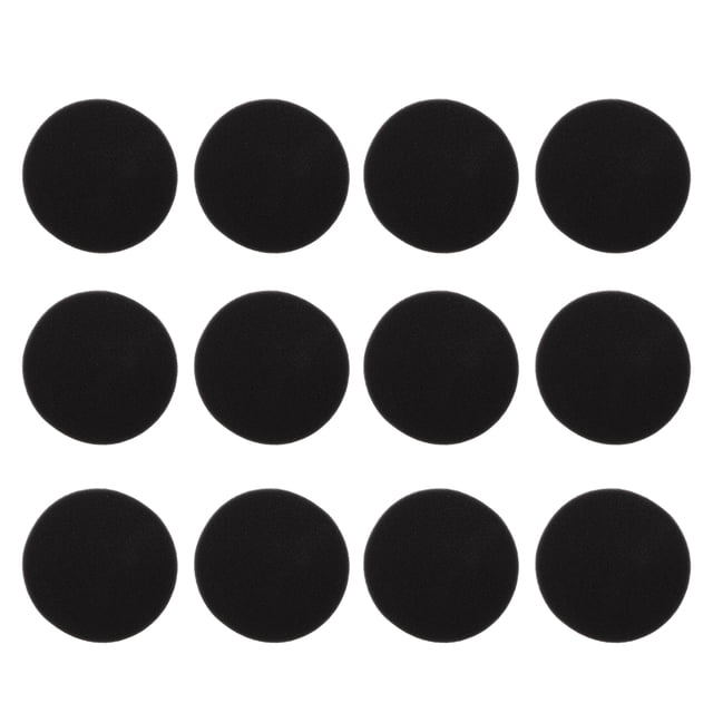 12pcs Kit de almohadillas de esponja para pulir y pulir para automóviles Pulidora de esponja (negro)