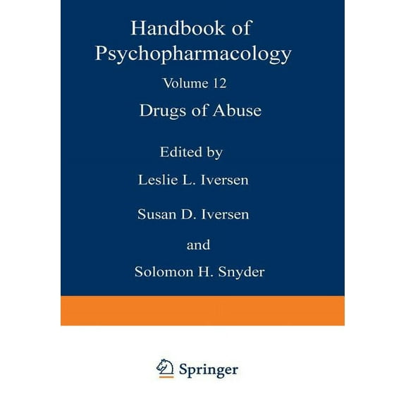 Handbook of Psychopharmacology Drugs of Abuse, (Paperback)