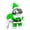 Green, variant on Falleo Clearance Dog Christmas Clothes Dog Creative Clothes Cotton Padded Dog Christmas Clothes For