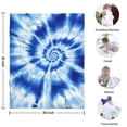thumbnail image 4 of Blue Tie Dye Mandala Pattern Blanket,Comfortable Soft Lamb Wool Throw Blanket,All Season,Warm Lightweight Blankets for Sofa Bed Couch Living Room Chair,30"x40", 4 of 4