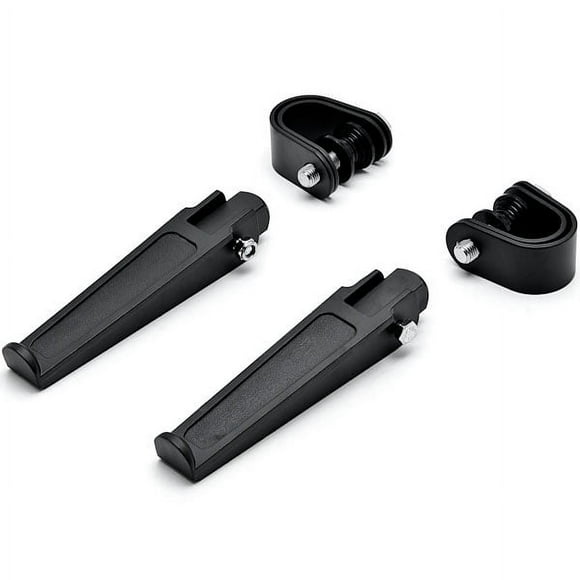 Krator Black Anti-Vibrate Engine Guard Foot Pegs + Clamps Compatible with Suzuki SV650 SV 650