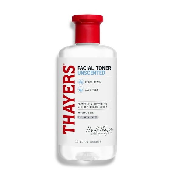 Thayers Witch Hazel Aloe Vera Toner, Unscented, 12 fl oz