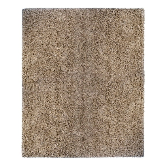 Gertmenian Ultimate Shag Solid Color Oatmeal Indoor Area Rug, 5x8