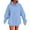 Light Blue, variant on Dxzfnsa Oversized Hoodie Sweatshirts for Women Winter Warm Solid Color Hoodies Causal Long Sleeve Pullover Sweatshirts with Kangaroos Pockets