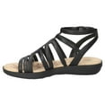 thumbnail image 3 of Easy Street Daylily Gladiator Women's Flat Sandals Color: Black Size: 8, 3 of 4