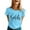 Sky Blue, variant on Vetement Femme ete 2025 T Shirts For Women Graphic Tee Clothes Summer Short Sleeve Top Tee Shirt Women Graphic Swim Our Womens Long Sleeve Casual Shirts for T Large Short Top S S
